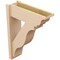 Ekena Millwork 8-in W x 24-in D x 32-in H Funston Trad Rough Cedar Woodgrain TimberThane Outlooker, Primed Tan OUTUR080X24X32FST04RCPR - alternate 5
